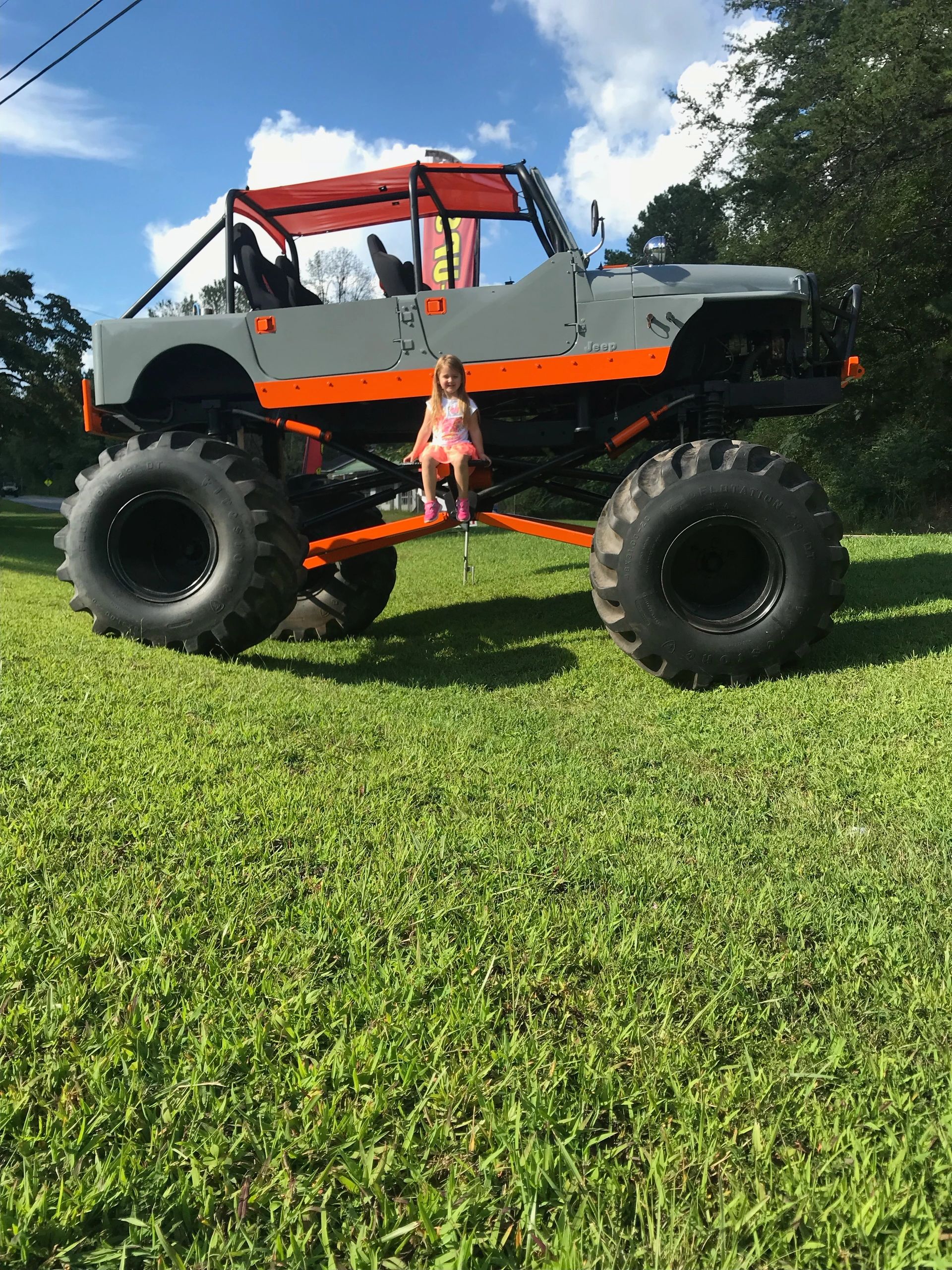 Custom lifted Jeep at A&T